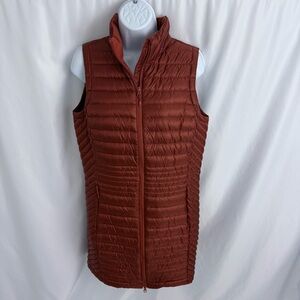 Duluth Trading Co Long Down Puffer Vest Size Small
